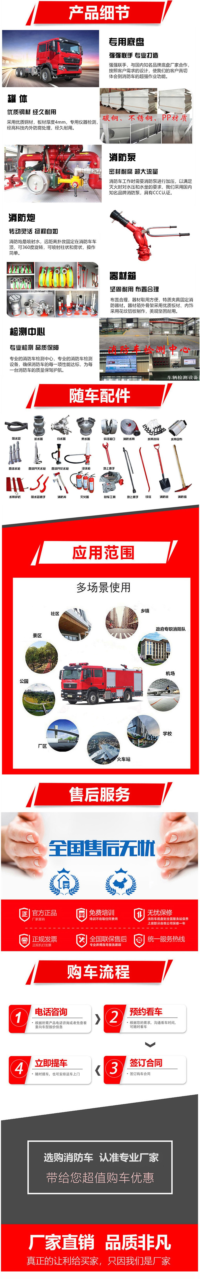 國六重汽12噸水泡沫干粉聯用消防車